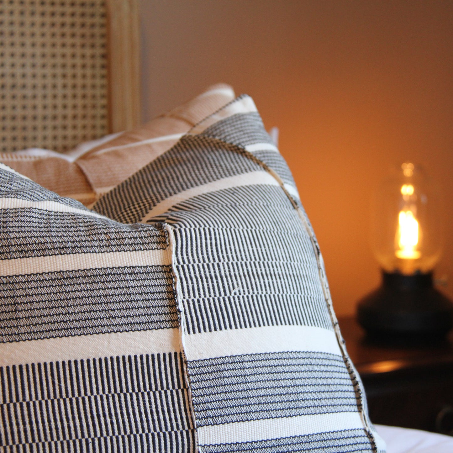 Kente Cushion - Black