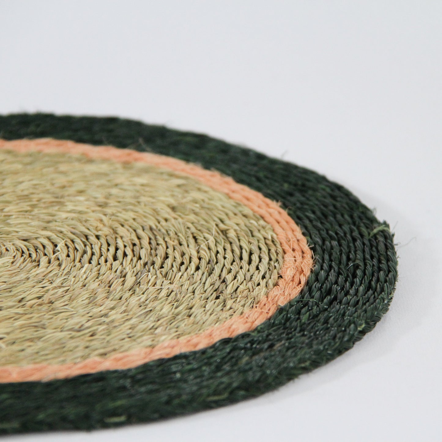 Woven Placemat - Blush and Green