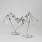 Palm Candelabra - White