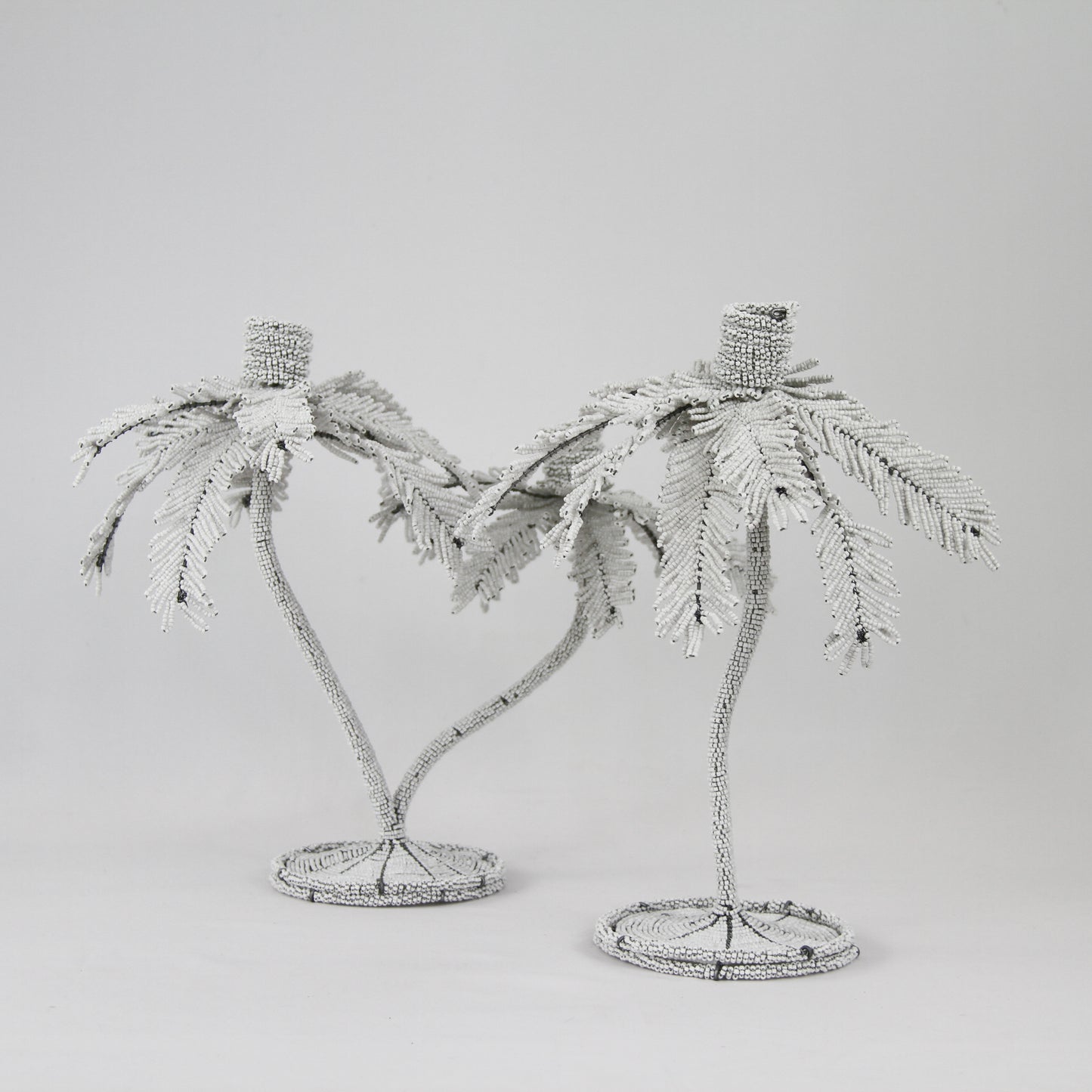 Palm Candelabra - White