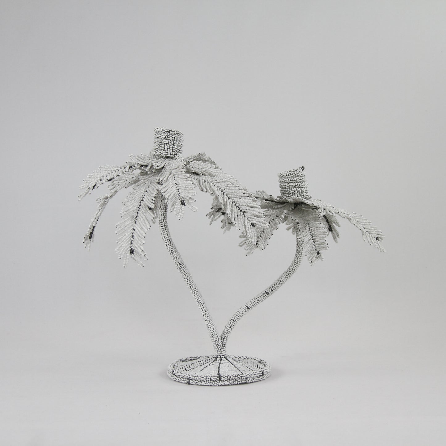 Palm Candelabra - White