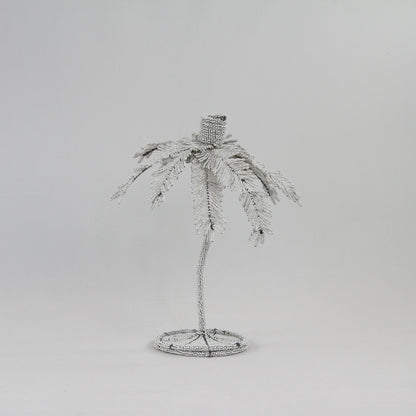 Palm Candelabra - White