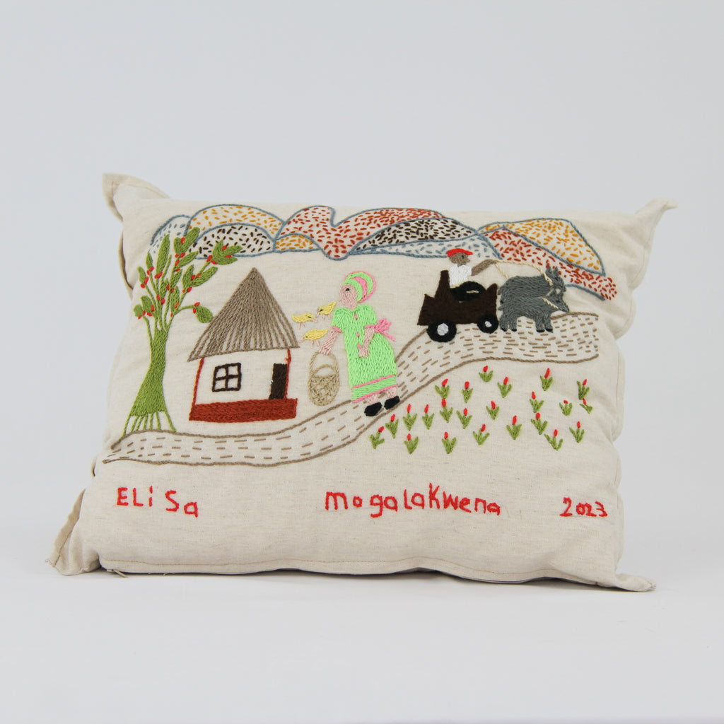 Mogalakwena Village Story Cushion - 3