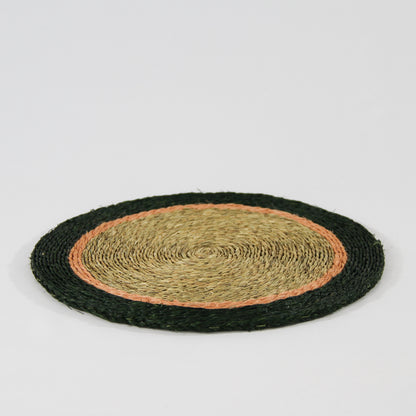 Woven Placemat - Blush and Green